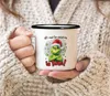Emaille-Tasse Grinch Geschenk für Weihnachtsmuffel Ich Produktbild-Vorschau 5