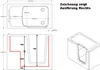 DEEP Sitzwanne mit Tür/Seniorenwanne 121x65cm  Ausführung Produktbild-Vorschau 4