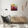 Wanduhr - Quadrat - Glasuhr - Abstraktion modern - 40x40cm Produktbild-Vorschau 6