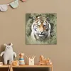 MuchoWow® Poster Tiger - Aquarell - Grün 30x30 cm - Produktbild-Vorschau 6
