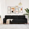 vidaXL 3-Sitzer-Sofa Schwarz 210 cm Samt Produktbild-Vorschau 3