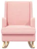 vidaXL Schaukelstuhl Rosa 62 x 80 x 85 cm Bouclé Produktbild-Vorschau 4