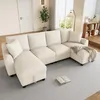 Modulares Chenille U-Form Sofa mit Stauraum, klappbarer Produktbild-Vorschau 7