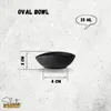 Wilmax Ovaler Teller SlateStone Schwarz 8 x 6 x 3 cm Produktbild-Vorschau 3