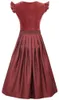 Dirndl Hochwinkel 75cm Länge kastanienrot 36 Produktbild-Vorschau 2