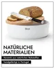 CONTINENTA Broodpot van keramiek, wit, met houten deksel Productafbeelding-voorbeeld 5