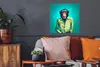 MuchoWow® Poster Affe - Bluse - Blumen - Grün - Porträt Produktbild-Vorschau 2