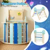 COSTWAY Kit d'escalade triangulaire, gymnase jungle pliable Voir les images du produit 4