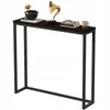 Table d'appoint noire, console d'entrée, spacieuse, haute, Voir les images du produit 1