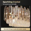 Lustre en cristal Vrygle doré : modèle ovale à 3 niveaux, Voir les images du produit 9