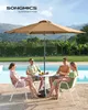 SONGMICS Sonnenschirm Ø300 cm UPF 50+ beidseitig um 30° Produktbild-Vorschau 1