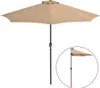 vidaXL Parasol de balcon avec mât en aluminium Taupe Voir les images du produit 9