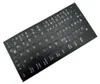 Autocollants clavier allemands - noir MAT 58 touches 1,1 cm Voir les images du produit 1