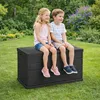 Mojawo® Kissenbox Auflagenbox Sitzbank für Gartenbox Gartentruhe Anthrazit 170L Produktbild-Vorschau