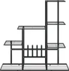 vidaXL Stojak na kwiaty 94,5x25x88 cm czarny metal Podgląd zdjęcia produktu 3