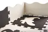 Tapis puzzles en mousse / parc pour enfants 25 pièces noir Voir les images du produit 4
