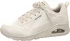 A side view of a beige Skechers sneaker. Voir les images du produit