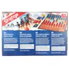 The back of a Stratego board game box, showing game components and text descriptions in multiple languages. Podgląd zdjęcia produktu