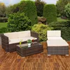 Mucola Gartenmöbel 5tlg. Gartenlounge Sitzgruppe Gartenset Produktbild-Vorschau 4