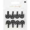 Holzclips Katzen schwarz 8 Stück Produktbild-Vorschau 2