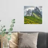 DEQORI Hybrid Leinwand Bild 30x30 cm 'Dolomitenzauber' Produktbild-Vorschau 3