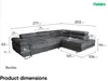 MEBLINI Schlafcouch mit Bettkasten - Ecksofa mit Produktbild-Vorschau 6