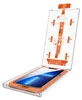 An iPhone screen protector installation kit with the phone inside. Produktbild-Vorschau