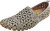 Gemini Damen Slipper Leder Mokassin floral Blumen Cutouts Produktbild-Vorschau 27