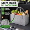 2 Stück Filztaschen Hellgrau Einkaufstasche Kaminholztasche Produktbild-Vorschau 4