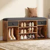 Schuhbank mit Stauraum, Sitzbank Schuhregal Schuhschrank Produktbild-Vorschau 1
