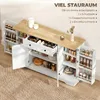 HOMCOM Sideboard Küchenschrank mit 4 Türen, Schublade, Produktbild-Vorschau 4