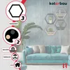 KOTARBAU® Hexagon Wandregal Schwarz 14x47x41 cm Hexagon Produktbild-Vorschau 5