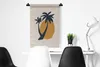 MuchoWow® Wandteppich Wandbehang Palme - Sonne - Pastell Produktbild-Vorschau 4
