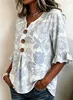 ASKSA - Chemisier pour femme, en mousseline, style t-shirt, Voir les images du produit 6