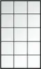 vidaXL Specchio da parete nero 100x60 cm in metallo Anteprima dell’immagine prodotto 1