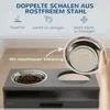 PawHut Hundenapfständer mit 2 Edelstahlnäpfen, Schublade, Produktbild-Vorschau 7