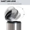 HOMdotCOM HOMdotCOM Poubelle à pédale inox argent 30L Voir les images du produit 16