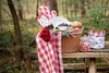 Clayre & Eef Ofenhandschuh 18x30 cm Weiß Rot Baumwolle Produktbild-Vorschau 4