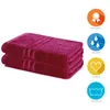 Lavea® 2er Set Duschtuch 70x140, Doppelpack, 100% Baumwolle Produktbild-Vorschau 3