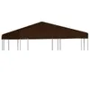 vidaXL Padiglione tetto 310 g / m² 3x3 m Marrone Anteprima dell’immagine prodotto 6
