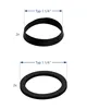 Two black rubber rings are shown, each with a dimension label indicating 'Typ 1 1/4"'. Produktbild-Vorschau