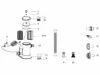 Diagram showing parts of a filter pump system. Produktbild-Vorschau
