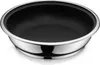 A close-up studio shot of an empty frying pan. Produktbild-Vorschau