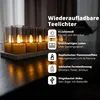 FlinQ wiederaufladbare LED-Teelichter – bewegliche Flamme – Produktbild-Vorschau 2