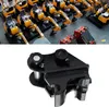 A black excavator quick coupler is shown against a white background. Podgląd zdjęcia produktu