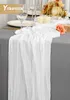 10 Stück Seihtuch-Tischläufer Weiß,90 x 300 cm Rustikaler Produktbild-Vorschau 4