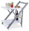 Carrello da servizio Relaxdays in bambù, carrello da cucina Anteprima dell’immagine prodotto 1