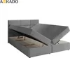 Boxspringová postel - 180x200 - Šedá - Úložný prostor - Náhled obrázku produktu 6