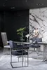 Esszimmer Stuhl Luxus Metall mit Textil Stühle Stil Modern Produktbild-Vorschau 2