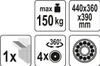 Yato YT-08791, Ocel, Černá, Červená, 1 zásuvka/zásuvek, 150 Náhled obrázku produktu 8